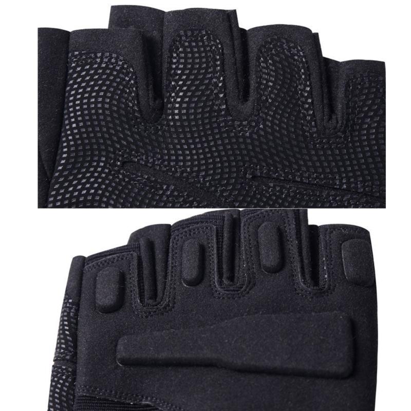 Fingerless Tactically Glove Knuckles Protective Breathable Glove onSlip Cycling Half Finger Glove for Cycling Hunting