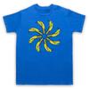 Banana Pop Art Circle Cool Retro Graphic Designer Mens And Womens T-Shirt