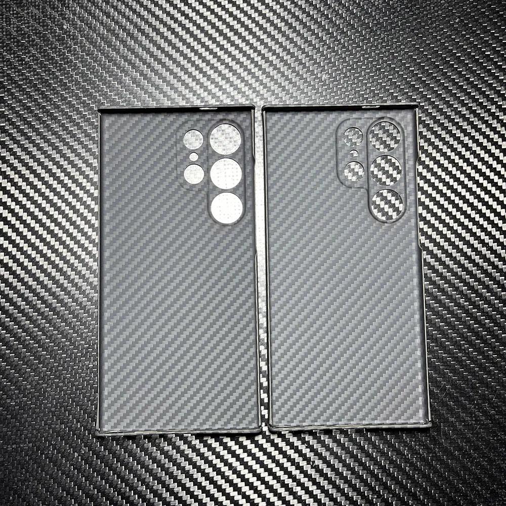 Чехол из настоящего углеволокна для Samsung Galaxy S25/S24/S23 Ultra Тонкий Защита объектива Арамидное волокно для чехла Galaxy S25 Ultra Карбон
