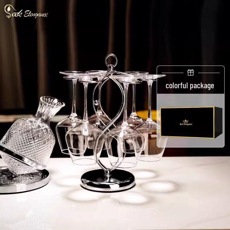Luxury Crystal Red Wine Glass Set with Decanter