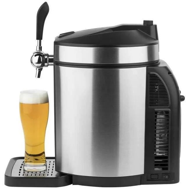 HKOENIG Beer Dispenser - BW1880 - 5L Capacity - Adjustable Temperature 2°C To 12°C - Compatible with All Kegs - Stainless Steel