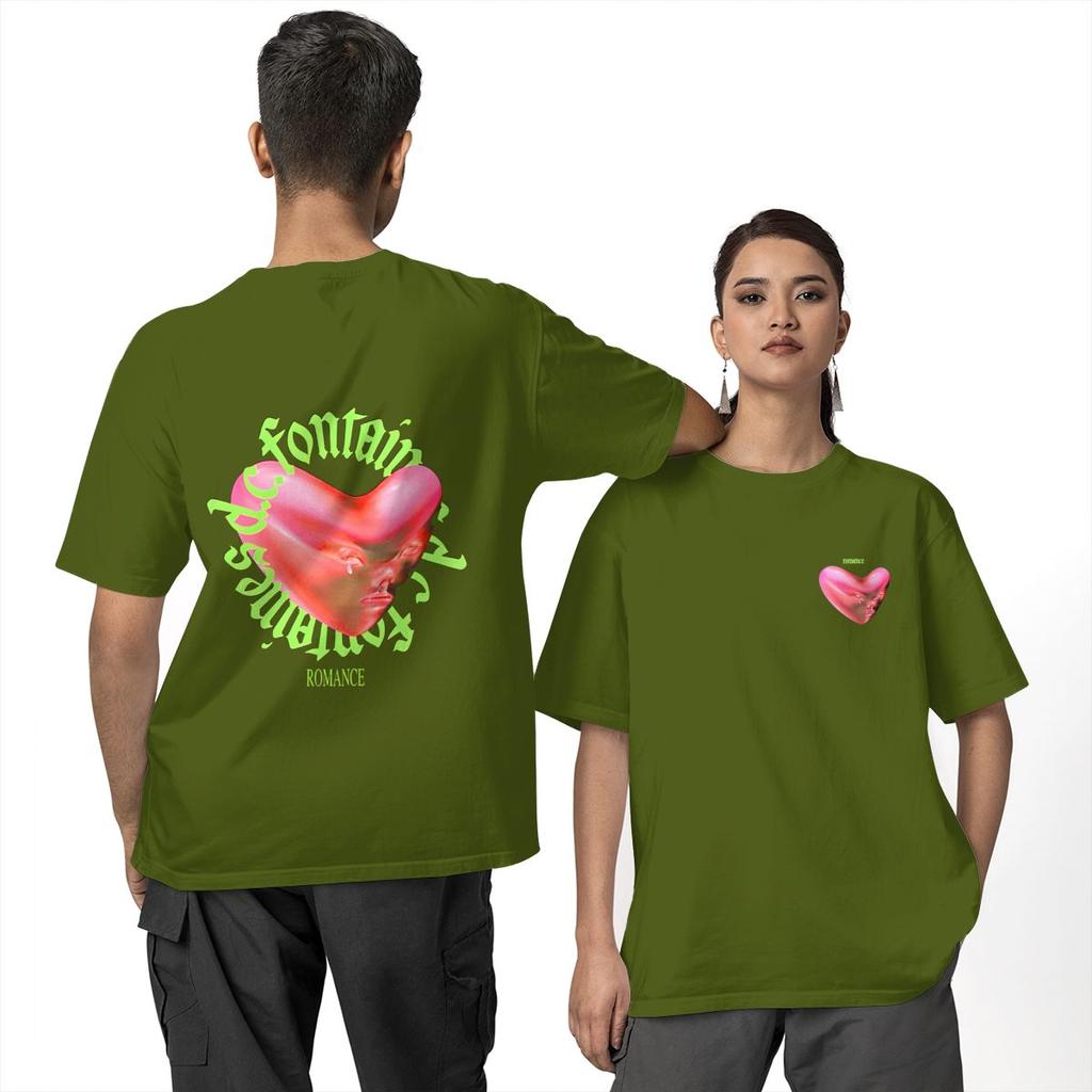 T-shirt Romance Fontaines D.C. T-shirt di tendenza a maniche corte Y2K Base da spiaggia 100% cotone Girocollo Taglie forti