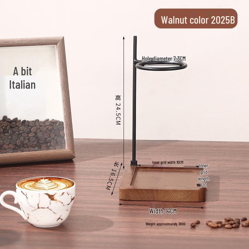 Portable Solid Wood Pour-Over Coffee Stand - Indoor/Outdoor Foldable Coffee Holder