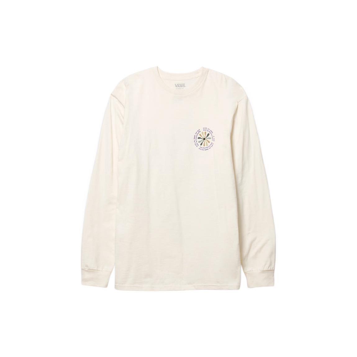 Vans Divine Energy Long Sleeve T-Shirt White Men s VN0A7SN13KS S