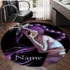Personalized K-KPop Demon Hunters Round Chair Office Rug - Perfect for Mat, Office Chair & More - Ideal Gift for Birthdays and Holidays