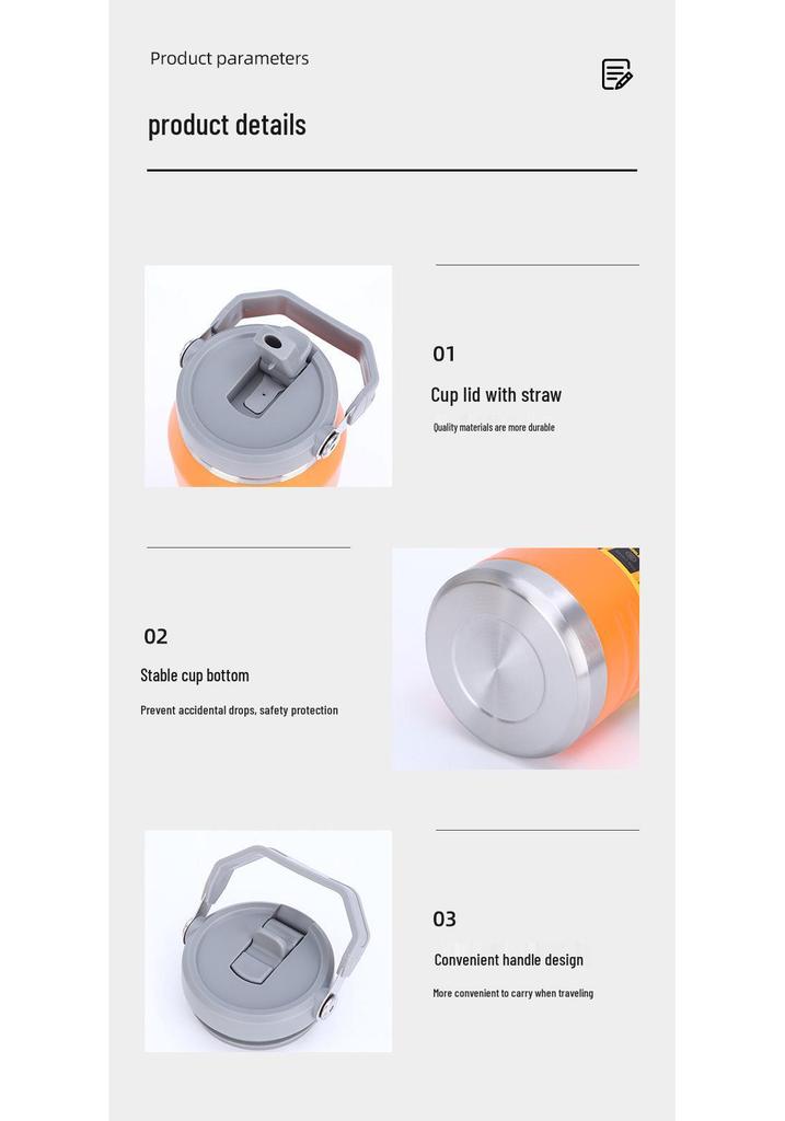 304 Stainless Steel Large Capacity Outdoor Thermos Sports Bottle