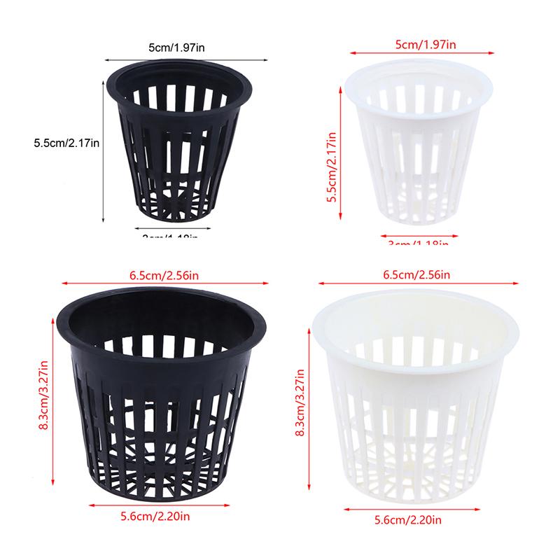 10Pcs 2/3 Inch Grow Hydroponics Cups Planting Soilless Colonization Basket