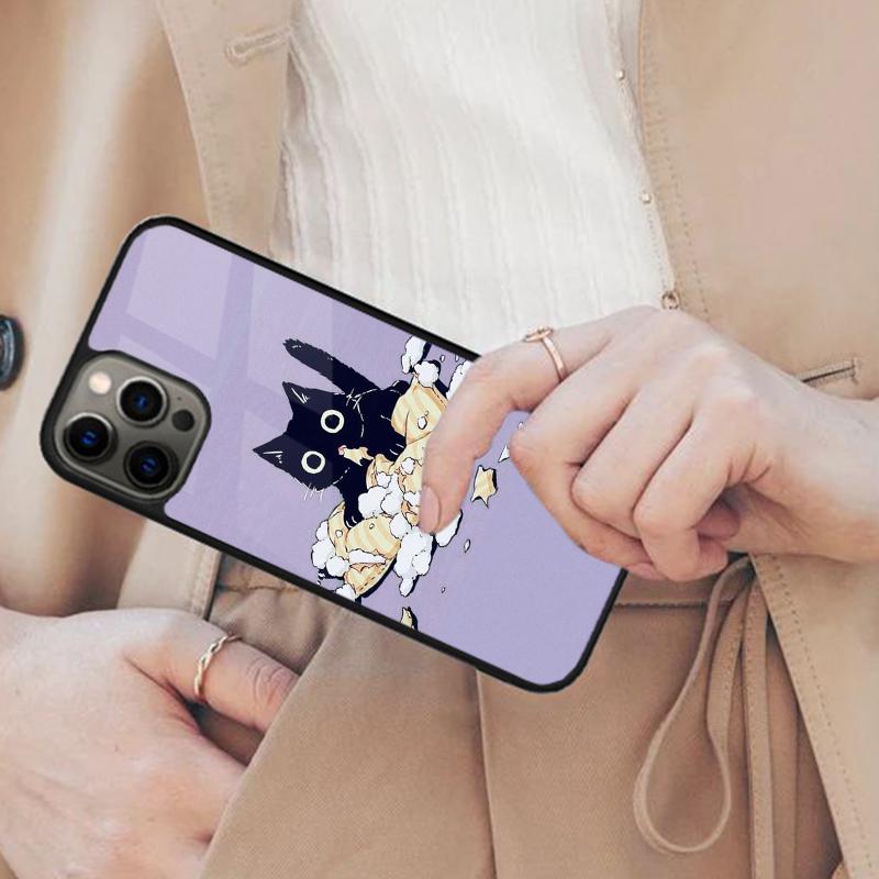 Cartoon Cute Cat Magnetic Phone Case For APPLE iPhone 17 Air 16 14 13 12 Pro Max 15 Plus Wireless Charge With MagSafe Cover