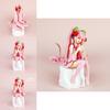 Sitting Posture Hatsune Miku Pvc Action Figure With Assembly Capability And Sakura Theme For Room Decoration And Gifts