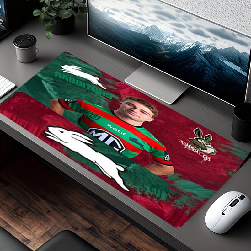 South Sydney Rabbitohs Print Mouse Pad, for Keyboard Pad Laptop PC Mat for Office Home Use, Desk Decor, Perfect Birthday Gift for Gamers