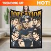 Custom Joe Jonas Joecation Eyes Brothers Blanket Fleece Decoration Multi-Function Super Soft Throw Blanket For Home Outdoor Bed