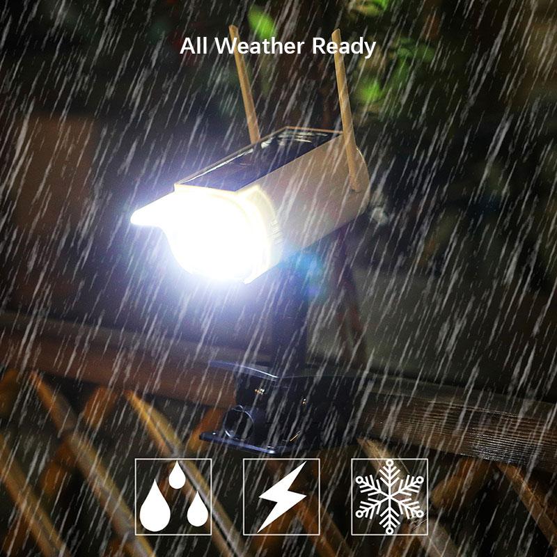 Solar Powered Virtual Camera Safety Light, Two-way Fixture, Multi Style Motion Sensor Waterproof Fence Outdoor Platform Floodlight