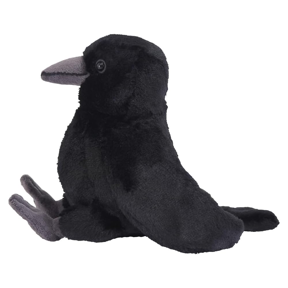 Sunlemon Fluffies Crow Plush Toy 12x20x15cm Soft Animal Stuffed Bird P-9562