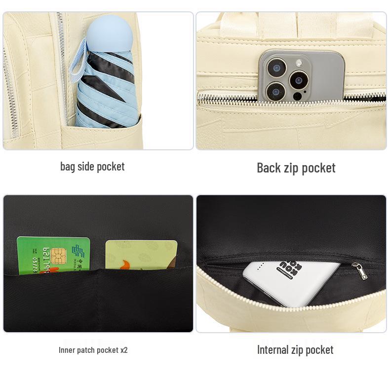 2025 Women's Vintage Soft Leather Tassel Backpack – Spacious, Stylish, and Versatile for Commute