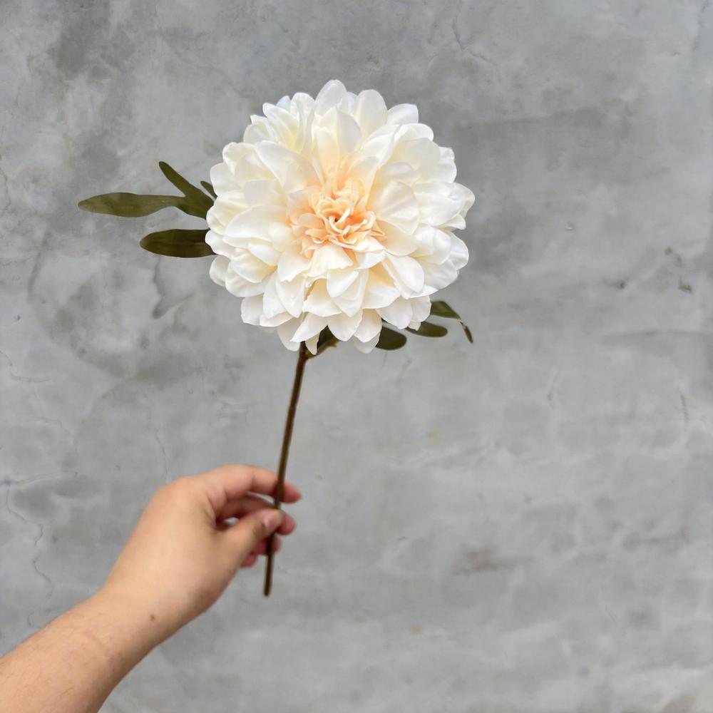 Artificial Single Dahlia Wedding Floral Material Handmade Dahlia Fake Flower For Photography Indoor Exquisite Party Prop