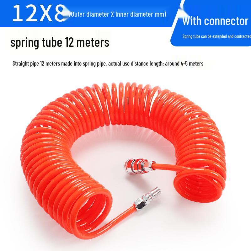 High-Pressure Retractable Air Hose with Quick Couplings