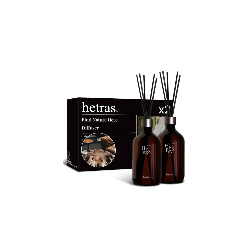 [Official] hetras Large Capacity Diffuser Hotel Wood Woody 500ml 2ea (2-pack) Room Fragrance Reed