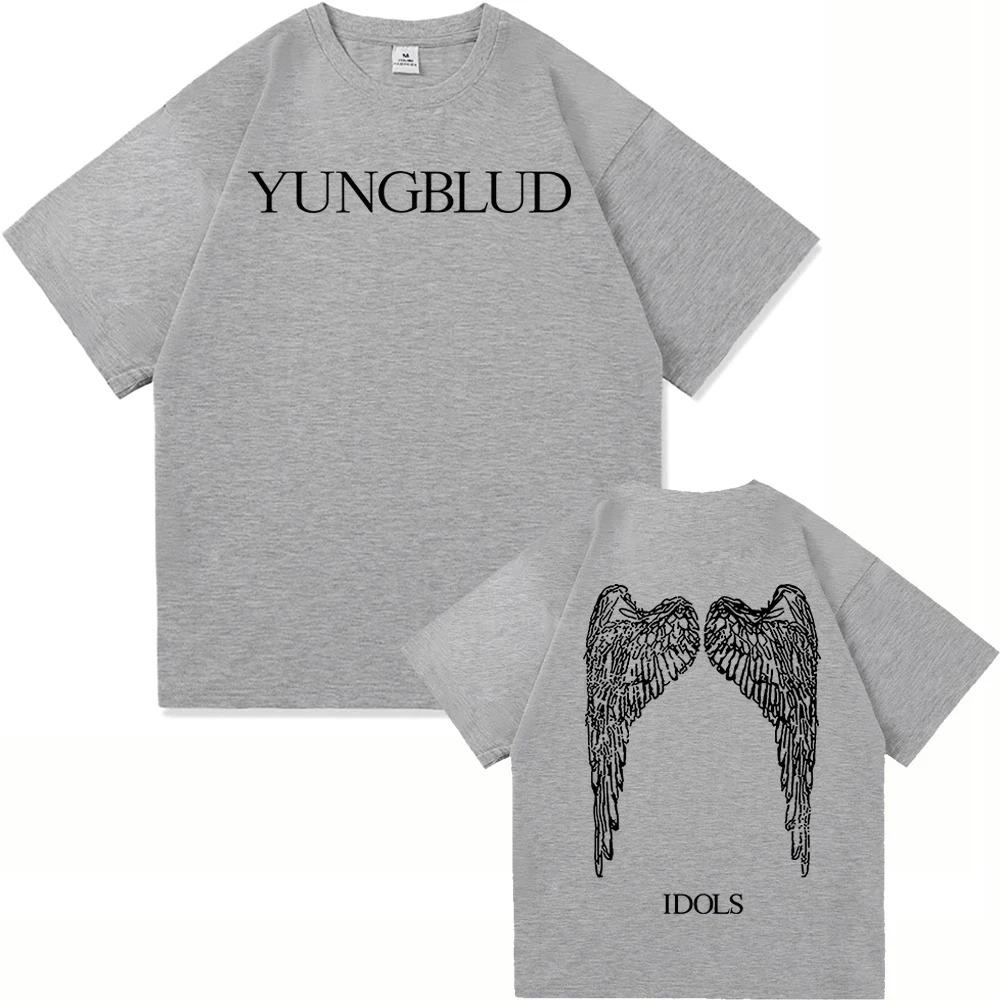 Yungblud Idols World Tour 2026 T Shirt New Fashion MenWomen Hip Hop Aesthetic Wings Tshirt High Quality Cool Cotton Tees Shirts