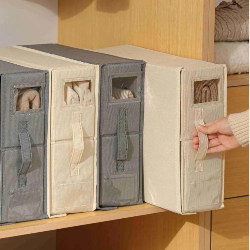 Bedding Sheet Storage Box Foldable Dustproof Stackable Space Saving Closet for Travel Bedding Quilts Towels Clothing Organizer