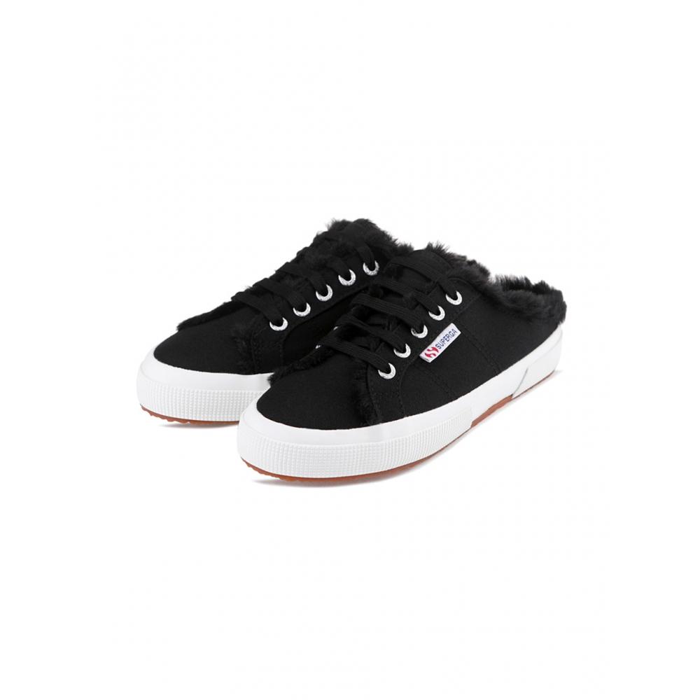 Superga 2402 Fur Mule Coatu Black S00gzm0999