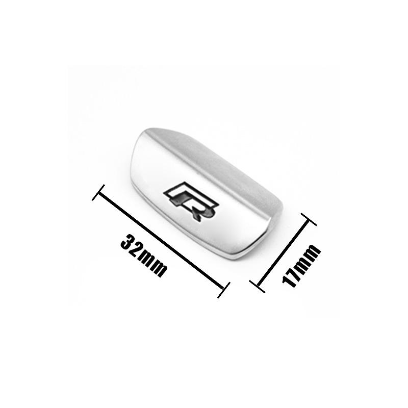 For Volkswagen Car Steering Wheel Accessories Metal Stickers Accessories For VW GTI R Line Polo Golf Passat Scirocco Tiguan Jetta T-ROC Touareg