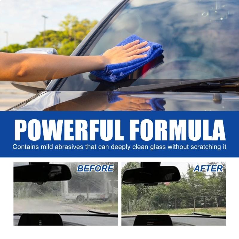 Car Glass Oil Film Remover Glass Cleaning Paste Hydrophobic Glass Coating for Windshield Clear Window