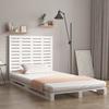VidaXL Wall-mounted Headboard White 146x3x91.5 Cm Solid Pine Wood 824684