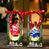 Christmas Crochet Tree Desktop Mini Finished Artificial Potted Christmas Tree Ornaments New Year Knitting Decor Gifts