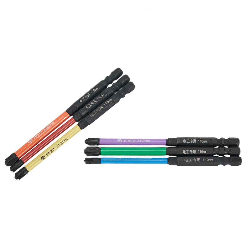 Screwdriver Bits 6 Pcs/set Alloy Steel High Quality