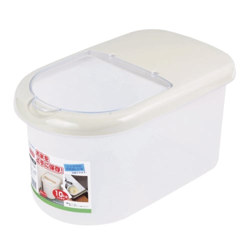 Pearl Metal Berry Rice Box, 10kg Capacity, with Measuring Cup, Made In Japan, HB-624