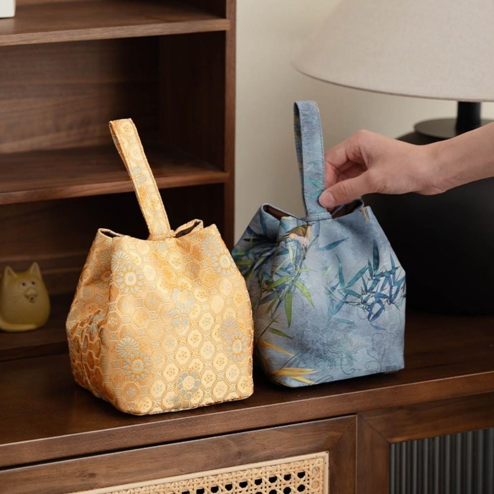 Print Teaware Storage Bag Breakage-proof Small Item Pouch Storage Bag