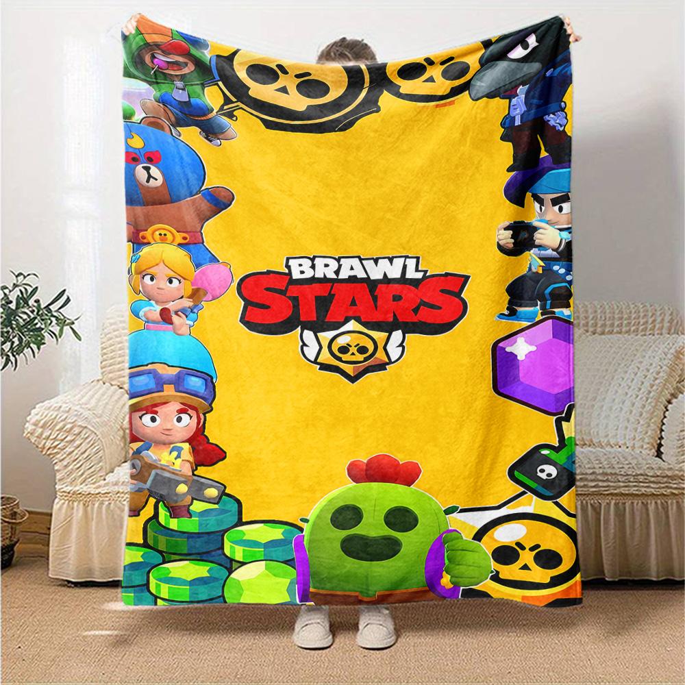 Brawl Stars Blanket Ultra-Soft Great for Office Livingroom Office Chair All-Season Use Warmthful Decor Gifts For Family Or Friends