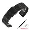 18mm 20mm 22mm 24mm 1.0 Thick Milanese Watch Strap Metal Watch Buckle Watch Band for Universal Waterproof Watch Bracelet