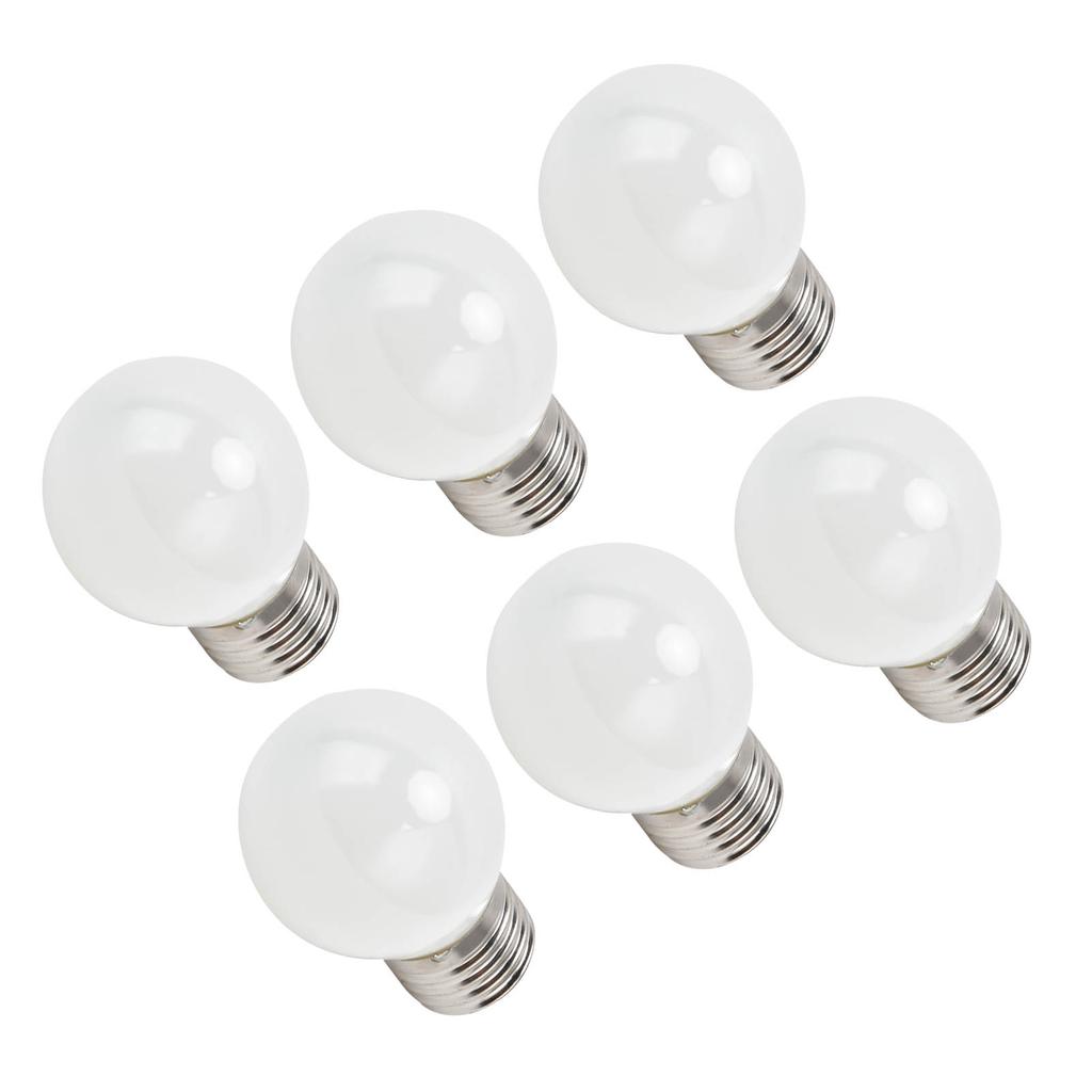 6Pcs Antique LED Light Bulb 4W Vintage G45 E27 Filament Bulb for Chandeliers White Light 360LM 220V