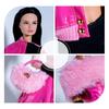 30cm European Fashion Supermodel Doll Clothes 1/6 Luxury Pink Temperament Leather Jacket+pant Sweet Dress Daily Dress Up Clothes