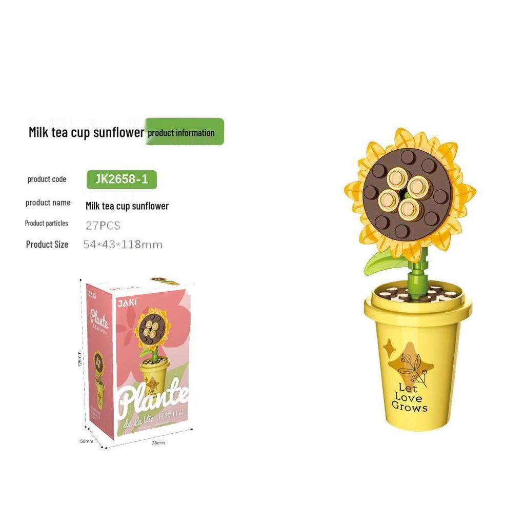 Compatible Lego Eternal Flower Valentine's Day & Teacher's Day Rose Puzzle Building Toy Set