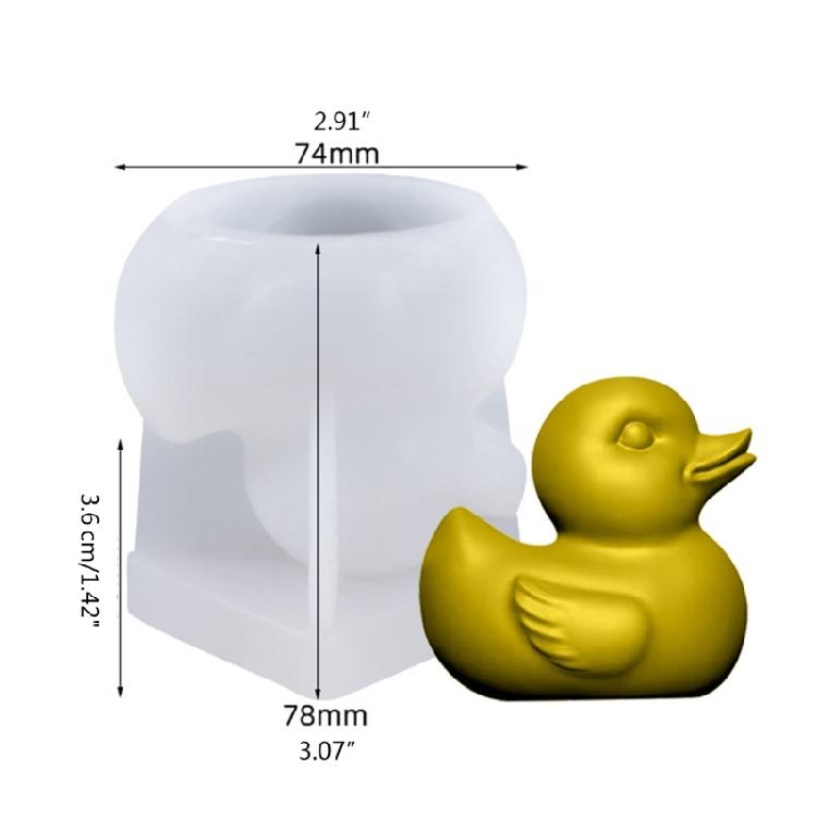 Multifunctional Crafting Mold Duck Shape Candle Making Supplies Suitable for Epoxy Resin Crafts Decorative Ornament
