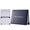 Custom Logo School A4 Blank PU Leather Diploma Cover with Gold/Silver Printing Certificate Diploma Certificate Cover Folder