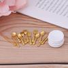 12Pcs/Set Vintage Dollhouse Miniatures Tableware Ceramic Plate Knife Fork Spoon