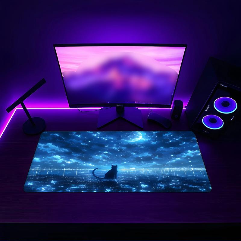 Cat Mouse Pad with a Non Slip Rubber Base Suitable for Home Offices and an Ideal Gift for Gamers