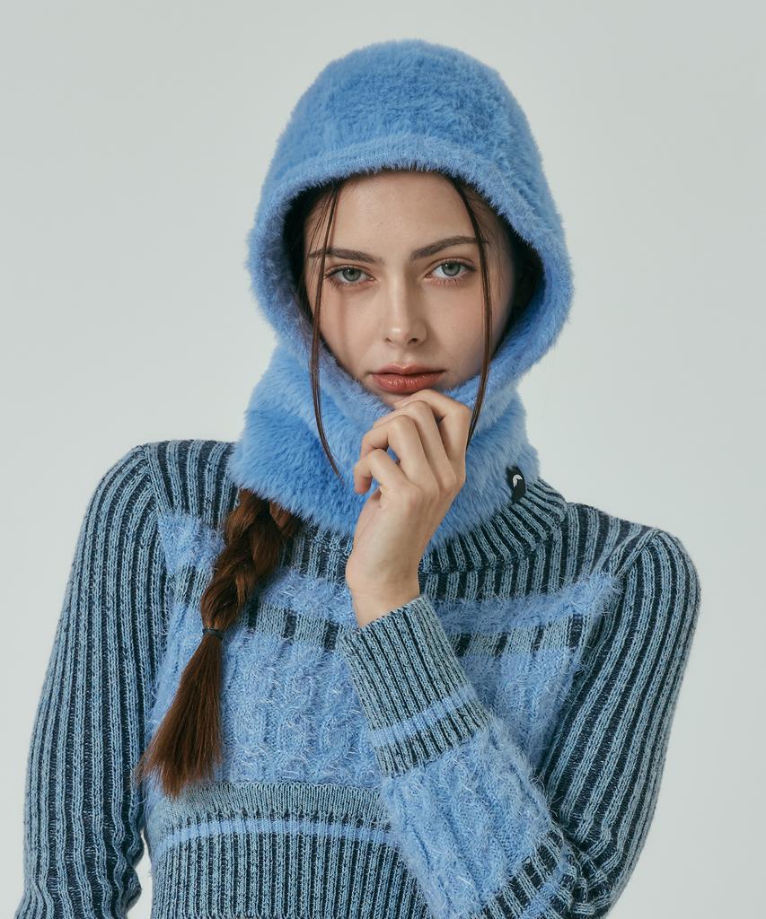 Sanlo [Unisex] Fluffy Fleece Balaclava - Sky Blue