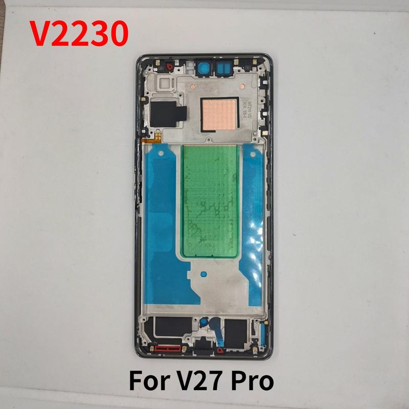 Middle Frame For Vivo V27 Pro V2230 LCD Front Frame Housing Bezel With Side Button Repair Parts
