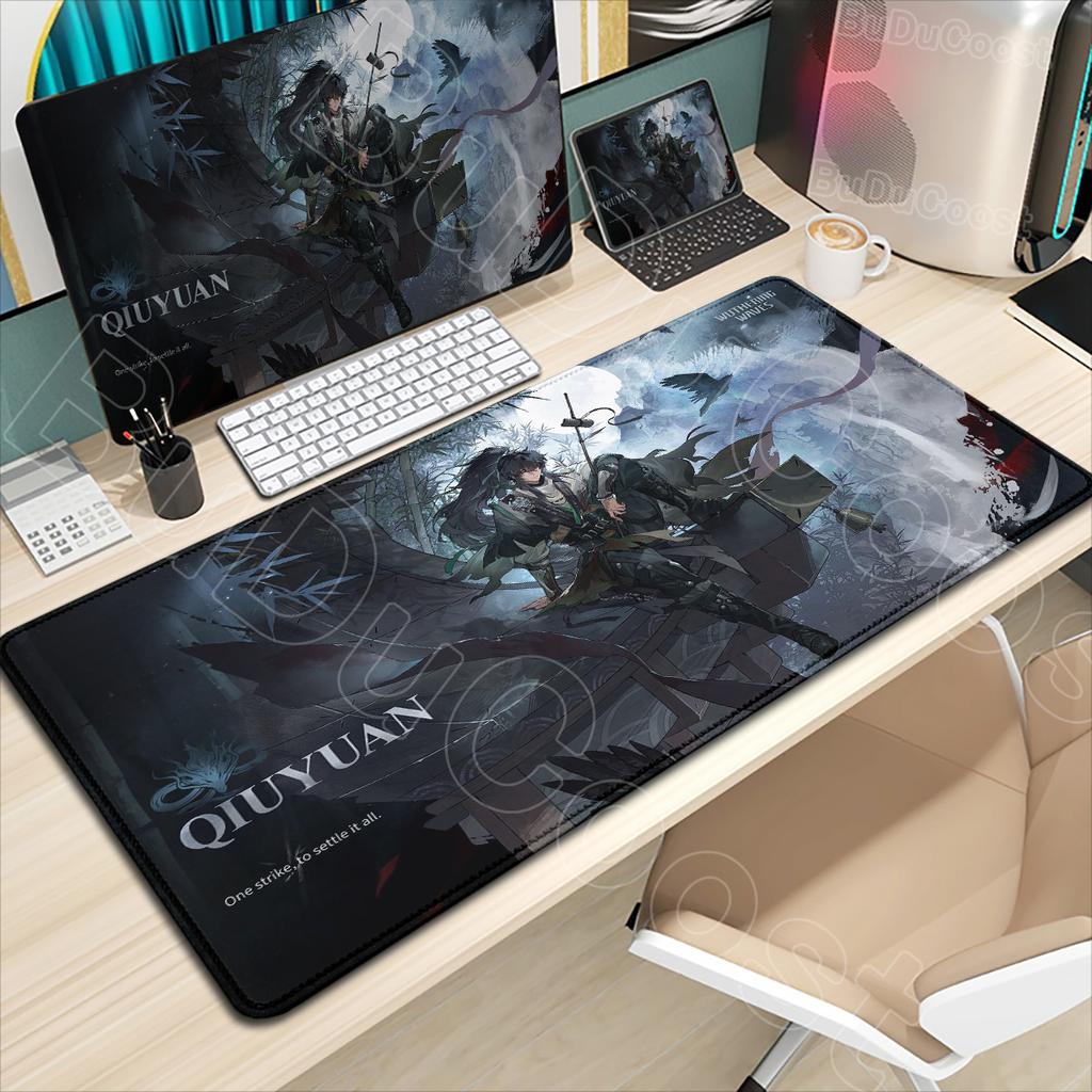 Красивый Кавайный Luno Wuthering Waves Коврик для Мыши Игровой Коврик для Мыши Аксессуары Коврик для Клавиатуры Игровой Ноутбук Аниме Красивая Девушка Настольный Коврик