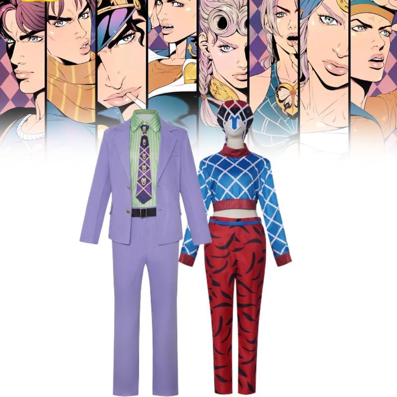 Jojos Bizarre Adventure Kira Yoshikage Guido Mista Cosplay Costume For Anime Role Play