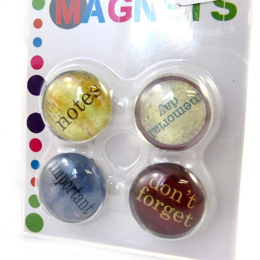 Les Trésors De Lily [L7749] - Set of 4 Multicolored 'To Do List' Magnets