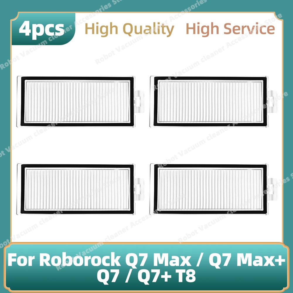 Compatible For Roborock Q7 Max / Q7 Max+ / Q7 / Q7+ T8 Parts Main Side Brush  Hepa Filter Mop Cloth Rag Dust Bag