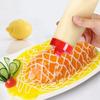 300m l4-Hole Plastic Salad Ketchup Mustard Kitchen Accessories Dressing Squeeze Bottle Condiment Di