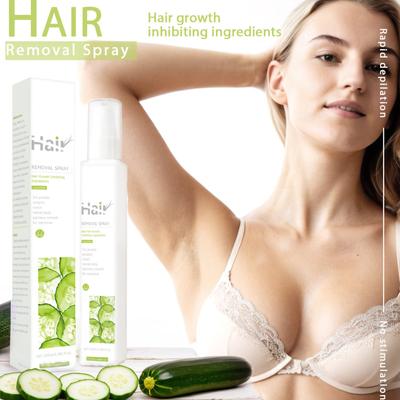 100ml Women's/Men's Hair Removal Spray Gentle And Non-irritating Hair Removal For Face And Private Parts Body And Legs Contains Hair Growth(Cucumber)