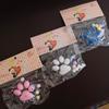 Kawaii Glitter Cat Paw Stress Relief Squeeze Toy Food Grade Soft TPR Slow Rising Toy for Kids Sensory Play Use