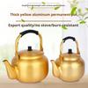 Portable Gold Coffee Pot With Comfortable Grip Home Coffee Maker Boiling Kettles Ideal For Travel And Kitchen